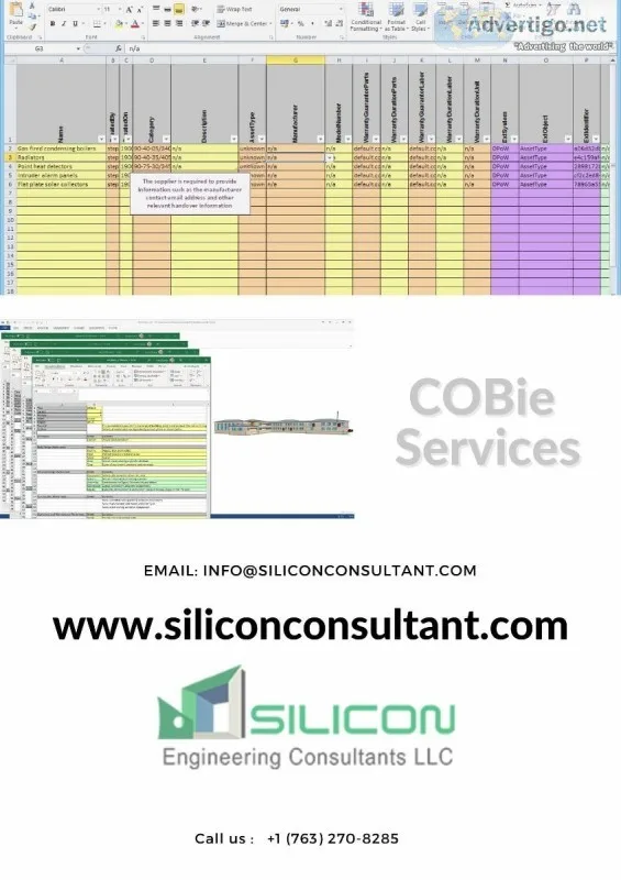 COBie Services New York - Silicon Engineering Consultants LLC