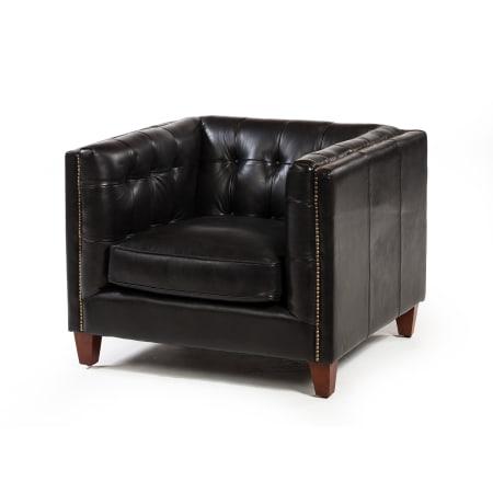 Cape Town Club Chair in Black Espresso Leather