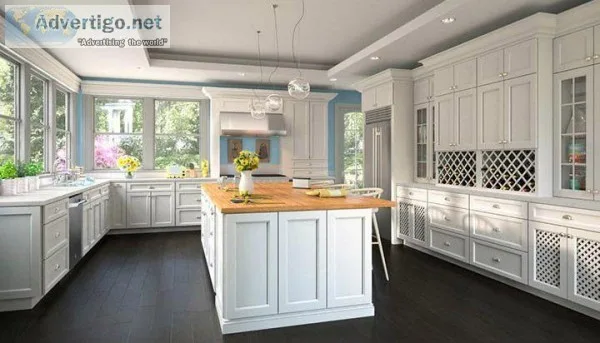 Uptown White Kitchen Cabinets For Sale  StockCabinetExpress