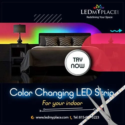 COLOR CHANGING LED STIP LIGHTS FOR A NEVER-ENDING PARTY