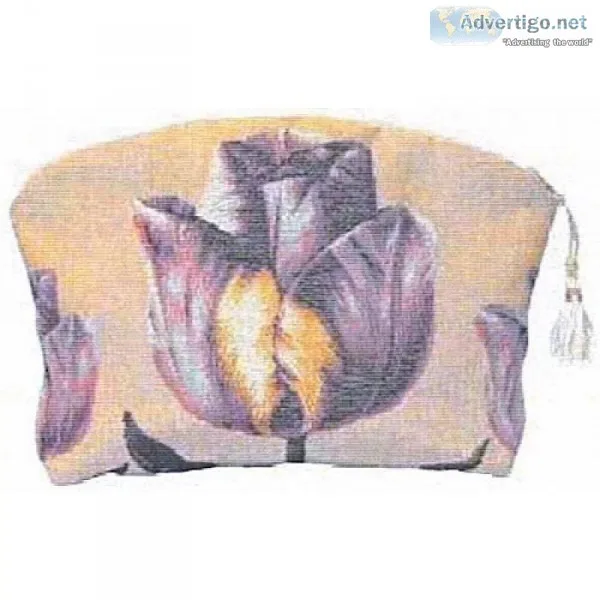 Purple Tullip Purse Hand Bag