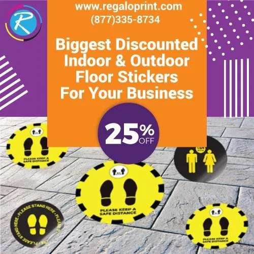25% Discounted Indoor and Outdoor Floor Stickers For Your Busine