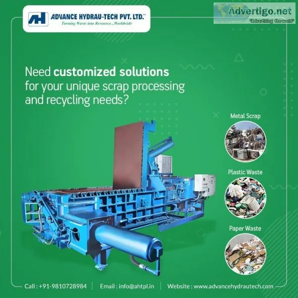 Baler Machine - To Compress All types of Metal And Waste Scrap