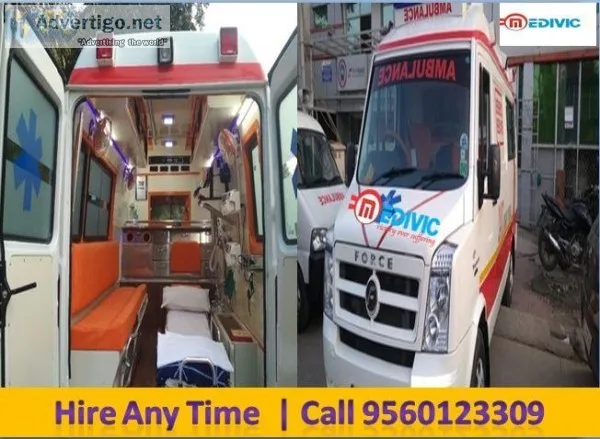 ICU Setup Ambulance Service in Dhanbad by Medivic