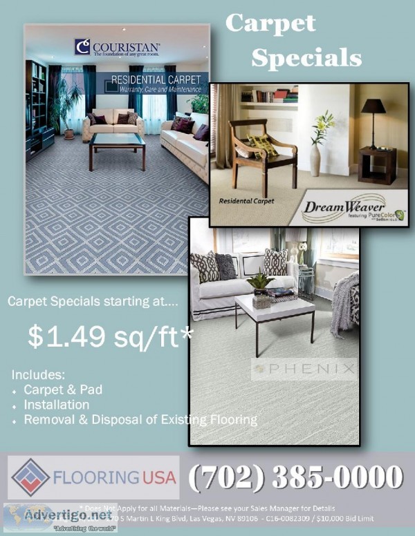 Carpet Specials at Flooring USA