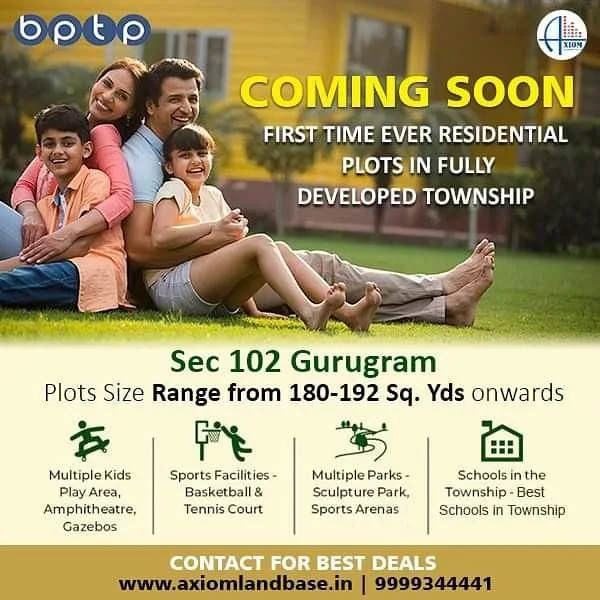 BPTP Plots  BPTP Amstoria Plots in Sector 102 Gurgaon