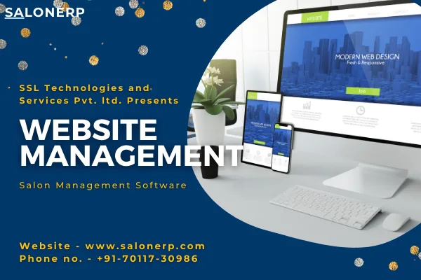 Website Management for Salon  SalonERP