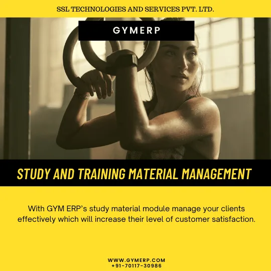 Study and Training Material Management By GymERP