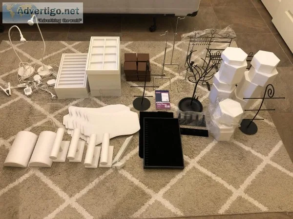 Jewelry display items (sold as a lot)