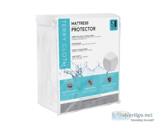 Terry Cloth Mattress Protector - BedBreeZzz