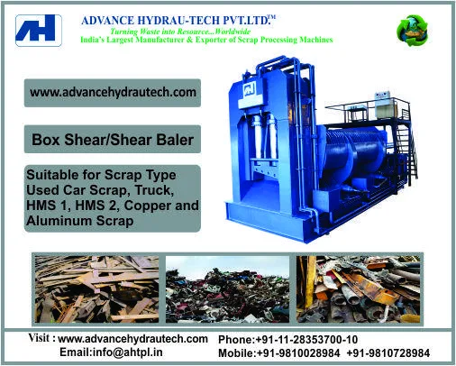 Box Shear Baler for Heavy Metal Scrap Cutting