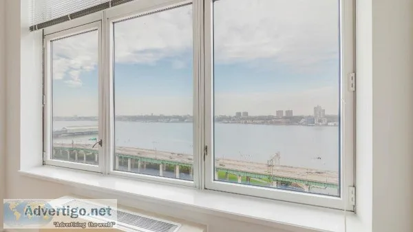 Upper West Side Studio Panorama Views of Hudson River