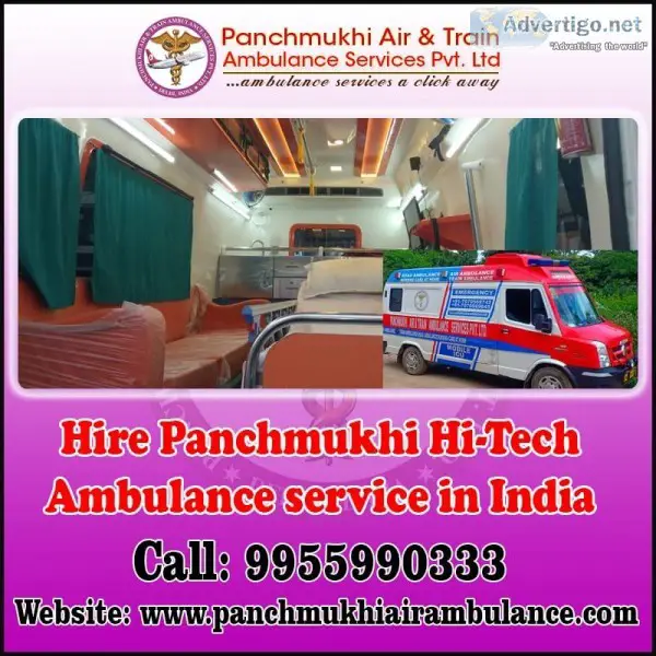 Ventilator Ambulance Service in East Siang by Panchmukhi North E