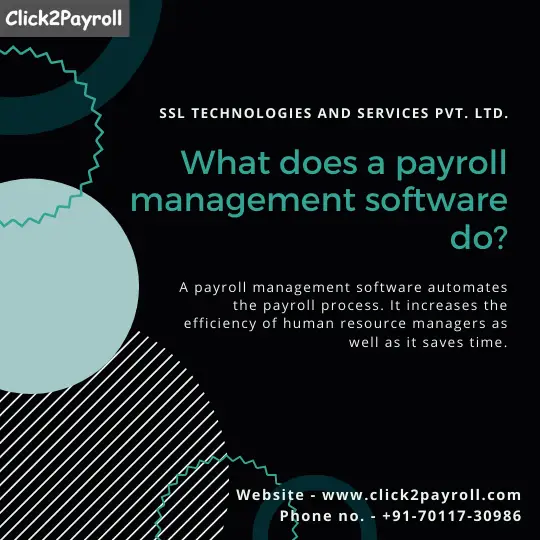 What does a payroll management software do  Click2Payroll