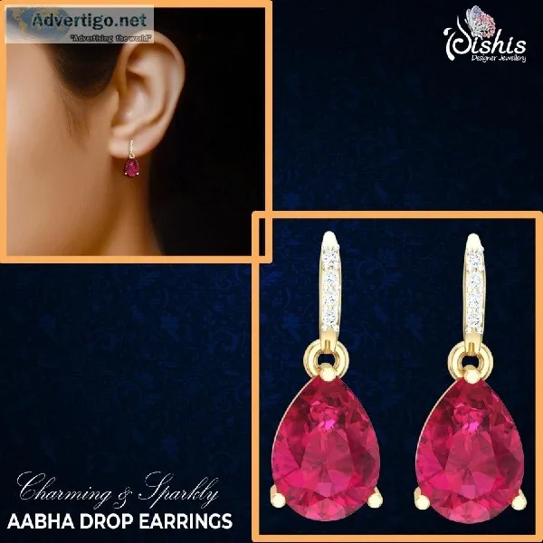 Dishis Designer Jewellery Gold and Diamond stud Earrings  B2B Ex