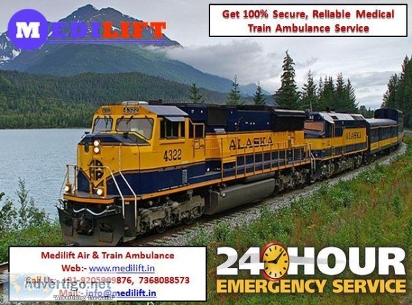 Get Train Ambulance in Jabalpur at 24 Hrs Available with Medical