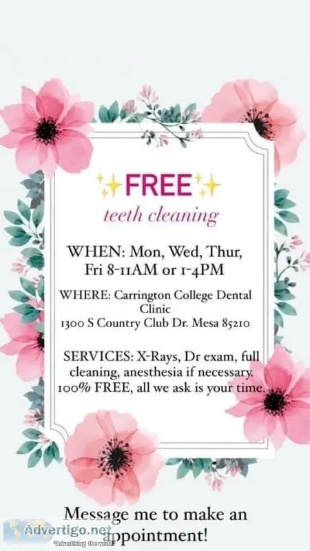 Free dental cleaning