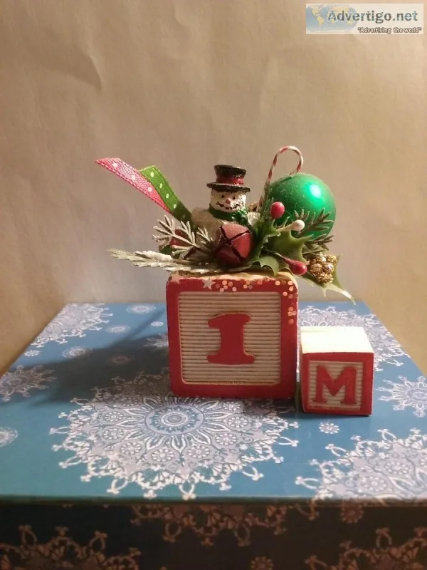 Alphabet Christmas blocks
