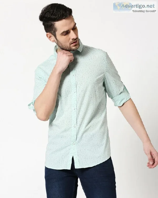Buy Green Printed Shirts for Men Online India