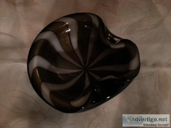 1950s Alfredo Barbini &quotCircus Tent&quot Murano Bowl