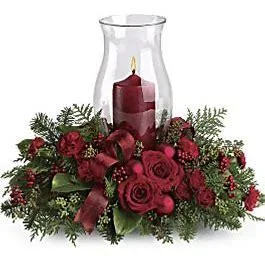 Christmas Candle Centerpiece