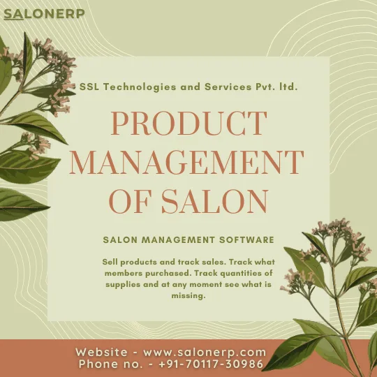 Product Management for Salon  SalonERP
