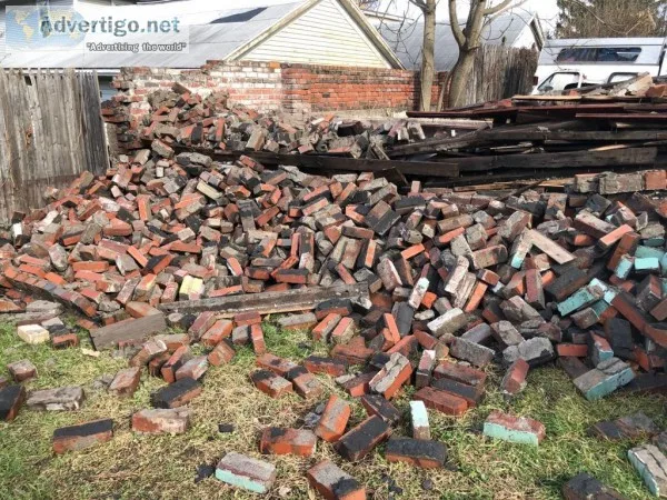 Used red bricks