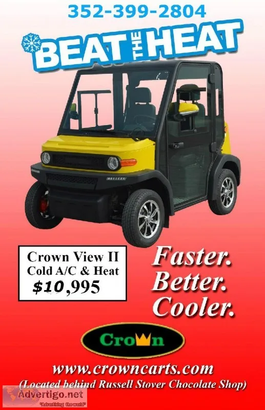 Golf carts with real air conditioning