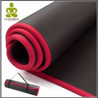 High Quality 10MM Extra Thick NRB Non-slip Yoga Mats with Bandag