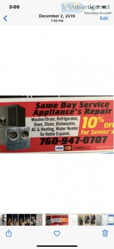 APPLIANCE REPAIR