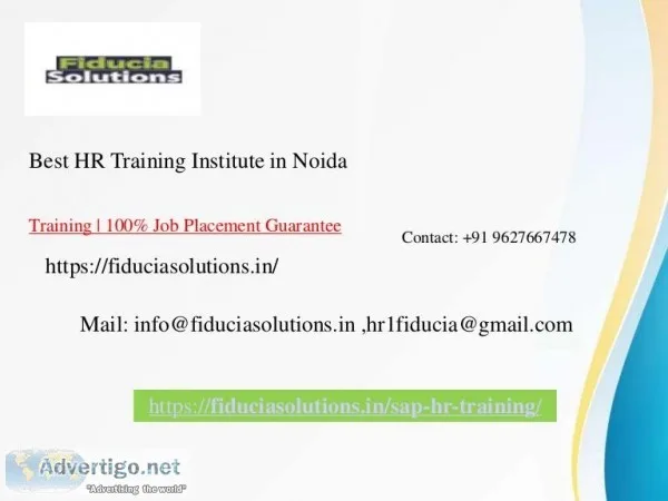 Join Best HR Training Course in Noida at Fiducia Solutions