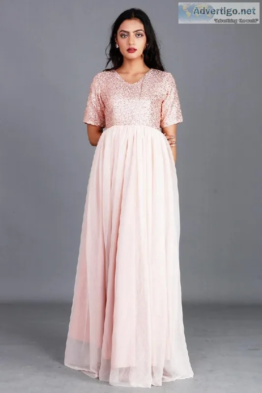 buy Gown Pink Dresses for women online