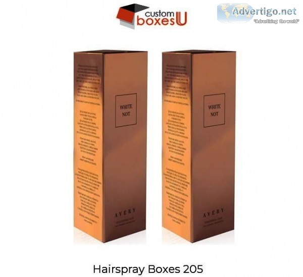 Free design of Custom Hair Spray Boxes wholesale in TexasUSA