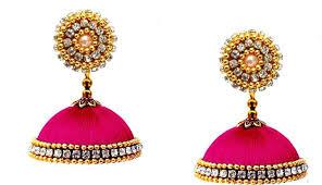 Thread ear rings and tazzle ear rings