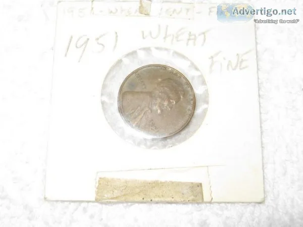 1951 Lincoln Wheat Cent &ndash Fine Condition