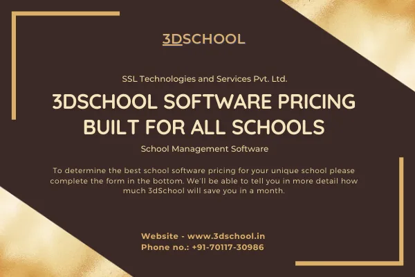 School Management Software Pricing - 3dschool