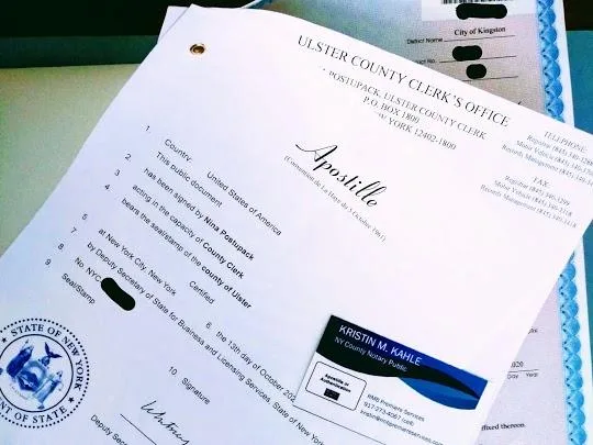 ULSTER COUNTY APOSTILLE SERVICES (All Birth Marriage Divorce and