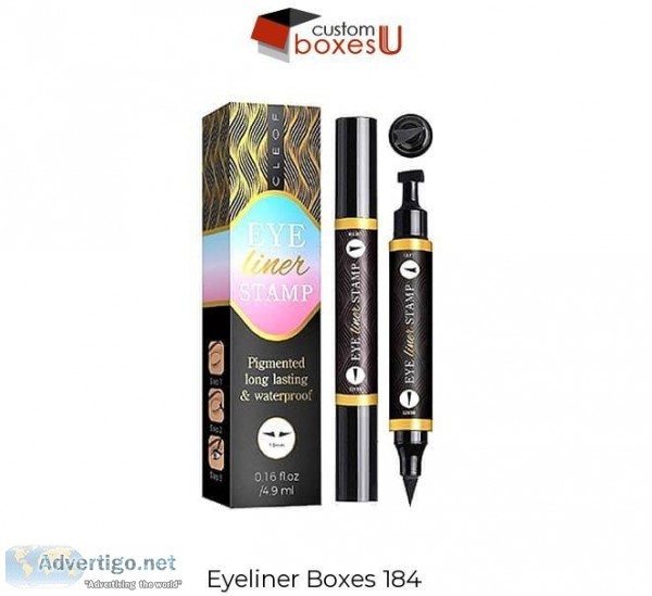 Entizing design of Custom Eyeliner boxes for Packaging