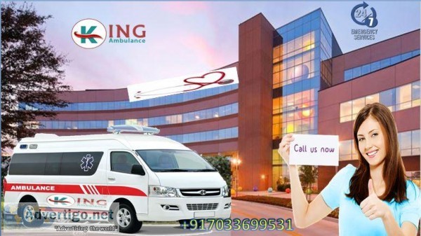 King ICU Ambulance Service in Patel Nagar Ranchi