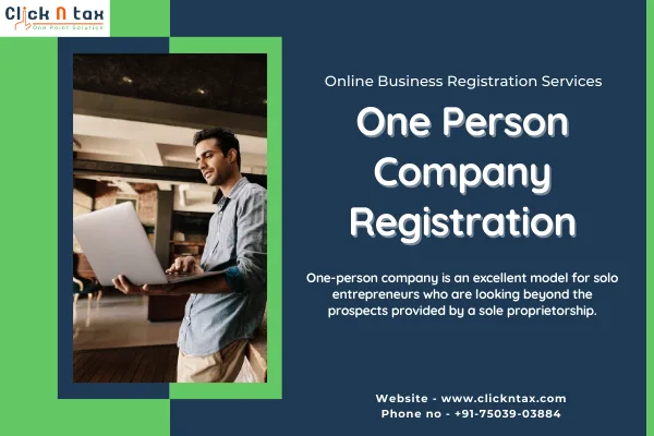 One Person Company Registration  OPC Registration Process