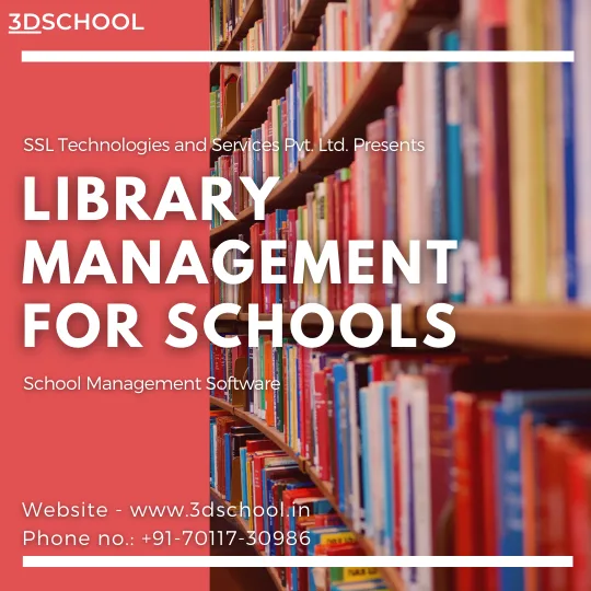 Library management software for school  3dschool