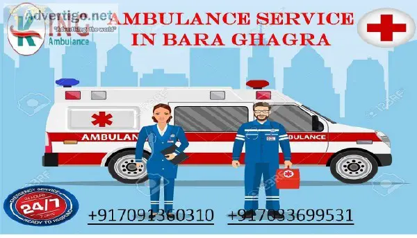 Emergency Ambulance Service in Bara Ghagra with ICU-Support
