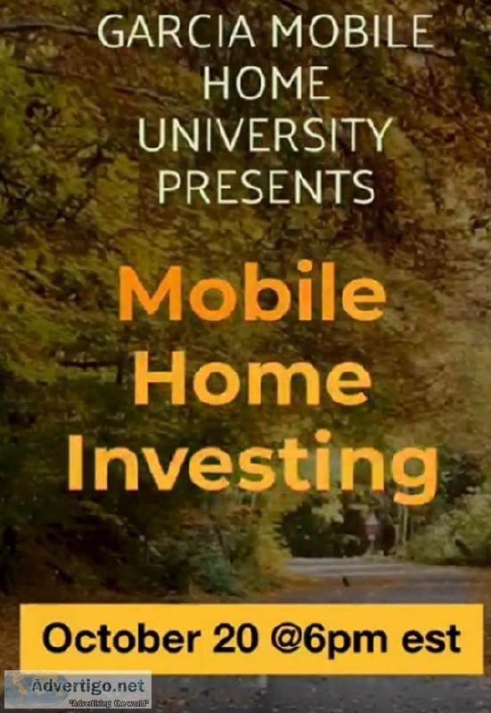 Learn to invest in Mobile Homes