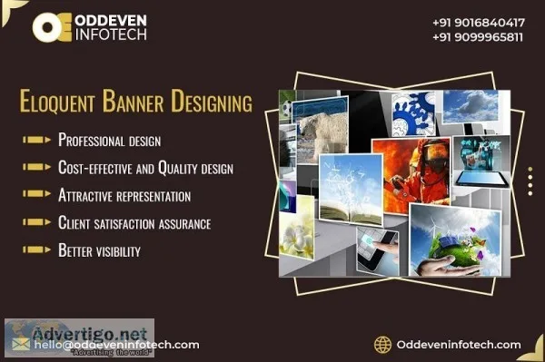 Expressive Banner design Services  Oddeven Infotech
