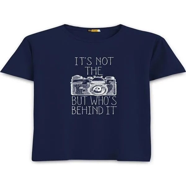 Behind The Camera Round Neck T-Shirts