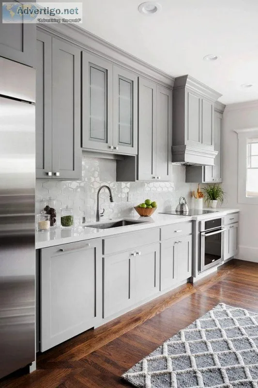 Grey Shaker Style Cabinets  GRDTLLC