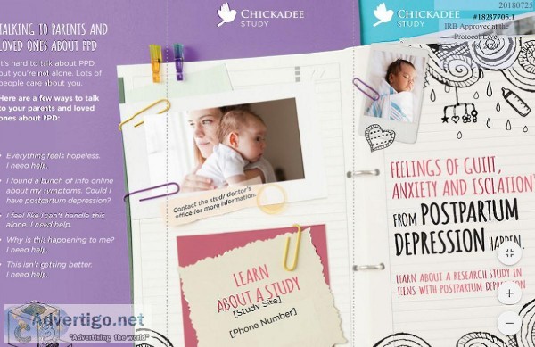 NEW MOM Paid Clinical Trial ages 15-45