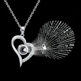 Shop for I Love You Projection PendantShoppySanta