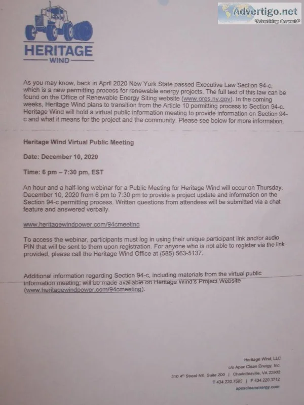 time for a lawsuit against heritage wind l.l.c.