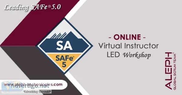 Leading SAFe&reg5.0 Certification  Virtual Instructor Led Worksh